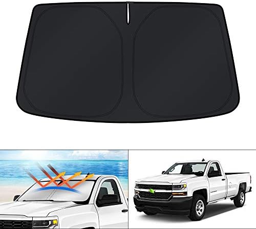 KUST Windshield Sun Shade for 2014-2016 2017 2018 Chevrolet Chevy Silverado/GMC by KUST
