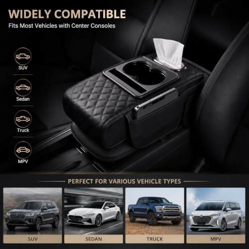 Zpana 4 in 1 Car Center Console Armrest Pillow, Memory Foam - Image 7