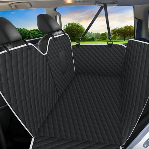 Meolsaek Back Seat Cover for Dogs, Zipper Hammock Car Seat Protector by Meolsaek