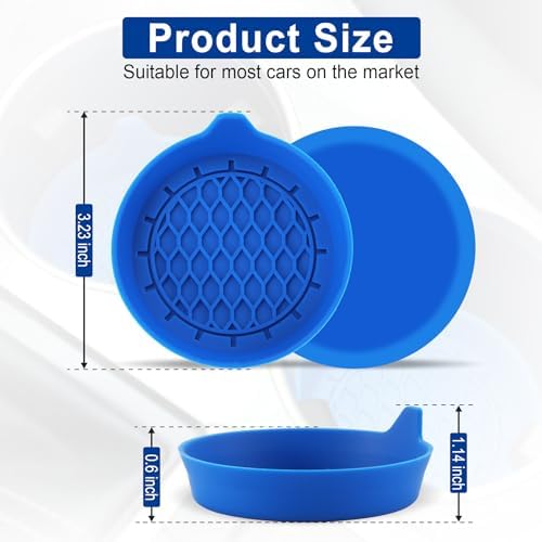 SINGARO Car Cup Holder Coaster, Silicone Cup Holder Insert, Universal Non-Slip - Image 5