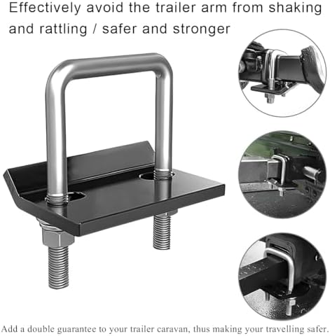 DXNQ Hitch Tightener Clamp, Anti-Rattle Steel Trailer Hitch - Image 3