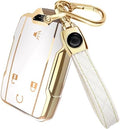 Lucrum Compatible with Chevy, Buick Key Fob Cover & Keychain by Lucrum