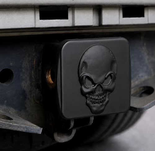 2" Metal Skull 3D Emblem Trailer Hitch Cover - Image 6