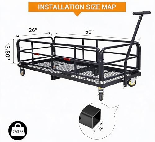 PioneerWorks Foldable Hitch Cargo Carrier - Image 2