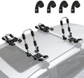 Leader Accessories Stainless Steel Folding Kayak Rack 4 PCS/Set J Bar Car Roof by LeaderAccessories