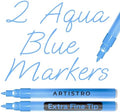 ARTISTRO Light Blue Acrylic Paint Markers by ARTISTRO