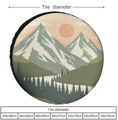 Mountain Adventure Camper Spare Tire Cover Camp - Image 2