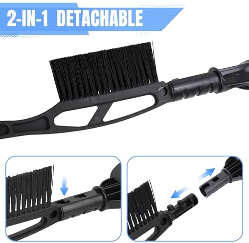 wuyaoyao Snow Brush & Ice Scraper, 2 in 1 Detachable Ice Scrapers - Image 3