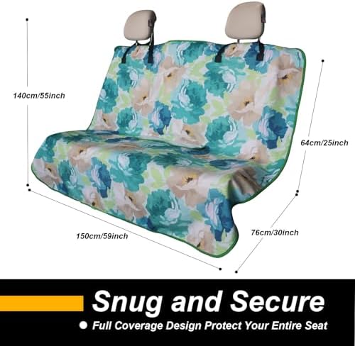 Back Seat Cover for Car Trucks Van SUV Jeep, Waterproof Rear Bench Towel Seat - Image 4