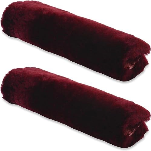 Andalus Genuine Sheepskin Car Seat Belt Cover Pad – Soft Fuzzy, Comfy Fluffy by AndalusBrand