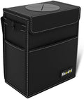 K KNODEL Car Trash Can with Lid, Car Garbage, Bin and Bag by K+KNODEL