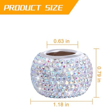 4PCS Bling Car Headrest Collars, Crystal Rhinestone Vehicle Head Rest Collars - Image 2