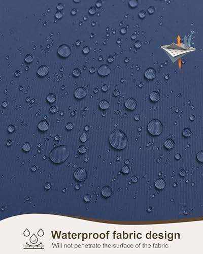 Outdoor Curtains for Patio Waterproof Rod Pocket 4 Pcs 54x84 Inch Navy - Image 5