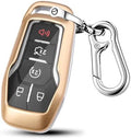 QBUC for Ford Key fob Cover, 4/5 Buttons Smart Key by QBUC