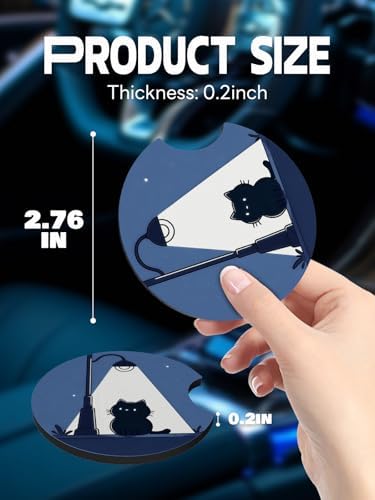 WOCOCN Car Coasters, Cup Holder Coasters - Image 5