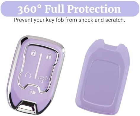 Joouheax for Chevy Soft TPU 5-Button Key Fob Cover, Soft TPU - Image 4