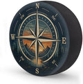 Retro Mountain Compass Spare Tire Cover Wheel Covers Protectors Waterproof by cfpolar