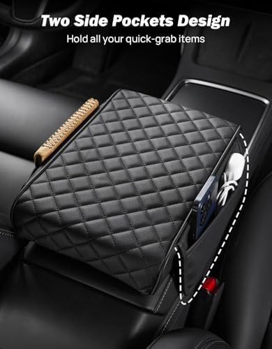 JOYTUTUS Center Console Cover for SUV Sedan, Thick Arm Rest Pad - Image 5