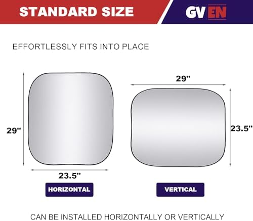 Gven Windshield Sun Shade 2pcs - Image 2