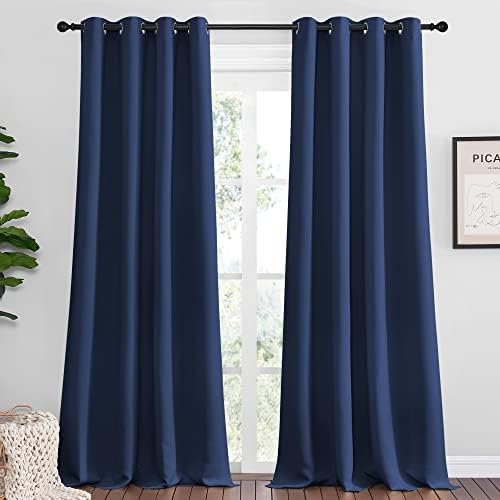 NICETOWN Blackout Curtains for Sliding Door, 2 Panels, 55 x 90-inch by NICETOWN