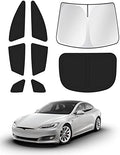 Canvcle Windshield Sun Shade for 2021-2025 2026 Tesla Model S Plaid Sunshade by Canvcle