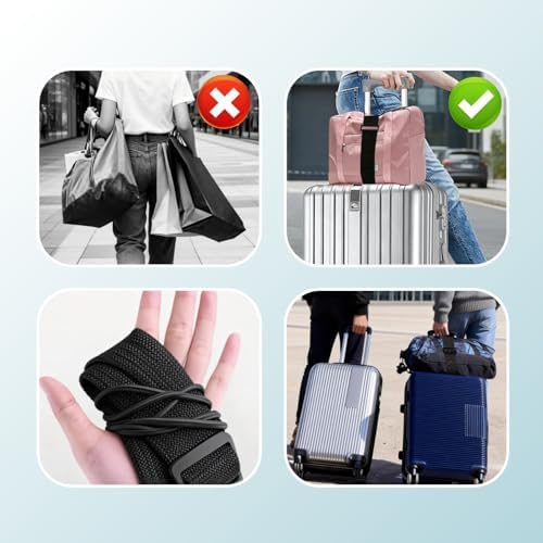 2 Pack Luggage Strap for Carry On Bag, Easy Wrap, Lightweight - Image 5