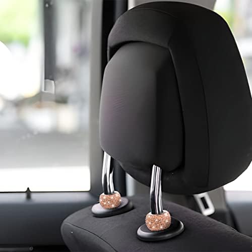 XINLIYA 4 Pack Car Headrest Collars, Bling Car Head Rest Collars Rings Decor - Image 6