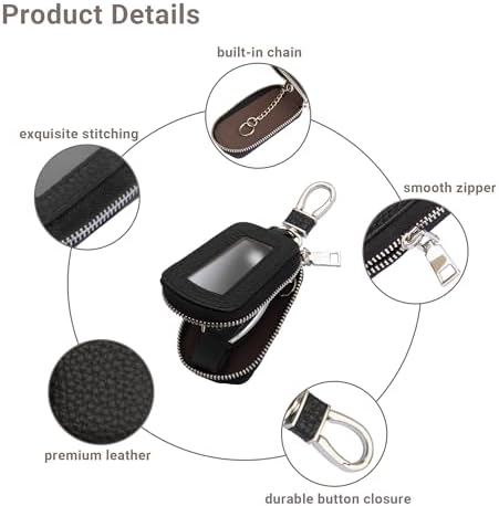 Yuoyar Premium Leather Key Fob Case - Image 5