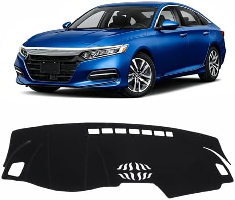 KUST Black Dash Cover for 2018-2022 Honda Accord/Accord Sport Dashboard Cover by KUST