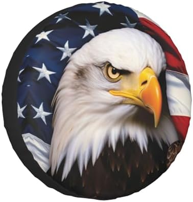 American Flag Eagle Spare Tire Cover Wheel Protectors by Ovitssrk