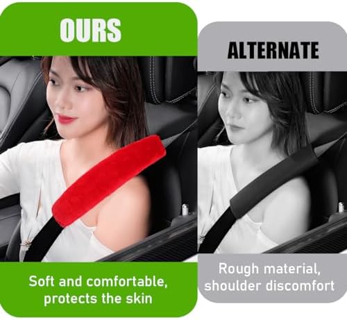 Yourkar 2 PCS Car Seat Belt Cover, Soft Auto Seatbelt Protector - Image 5