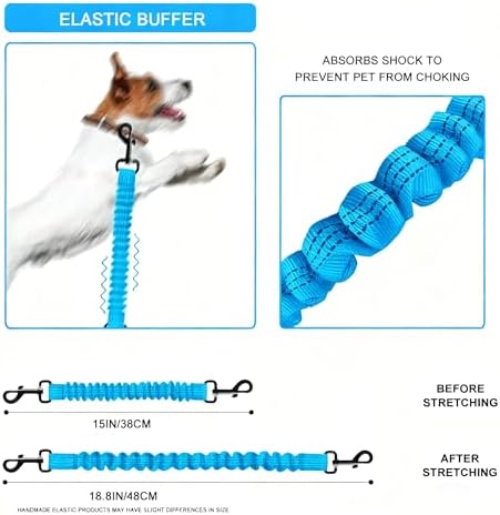 Dog Seat Belt for Bike Basket, Shock Absorbing Lead Bicycle Safety Leash - Image 4
