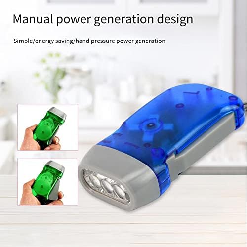 EUBUY Hand Crank Flashlights for Emergencies, LED Immediate Torch Light - Image 5