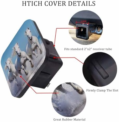 Horse Tow Trailer Hitch Cover Plug Insert - Image 3