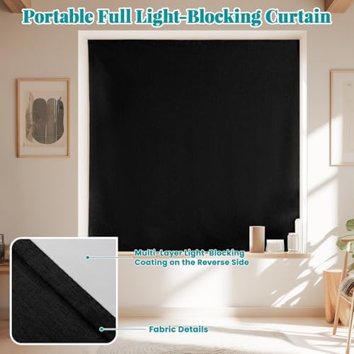 100% Blackout Self Adhesive Curtains, Use - Image 6