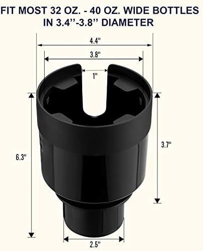 SEVEN SPARTA 2 Pack Car Cup Holder Expander Organizer Adjustable Base, - Image 5
