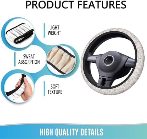 Steering Wheel Cover 15 Inch Breathable Anti Slip - Image 5