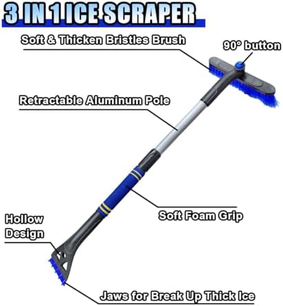 31.5" Detachable Snow Brush and Ice Scraper - Image 4
