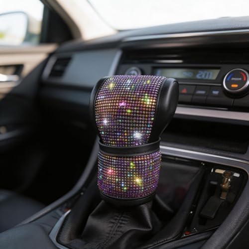 2 Pcs Bling Bling Auto Car Shift Gear Cover & Handbrake Cover - Image 4