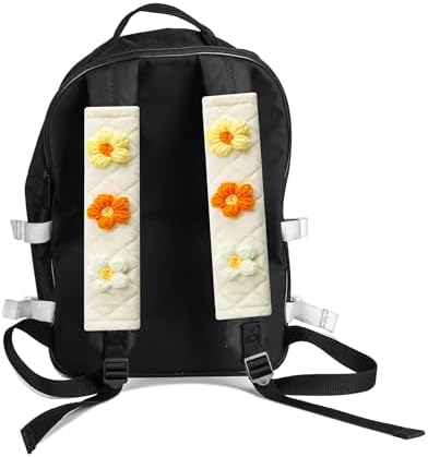Amooca 2-Pack Braid Pattern Seat Belt Covers Shoulder Pads - Image 5