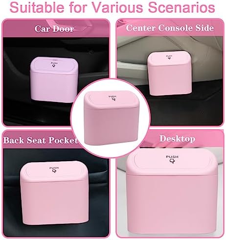 Car Trash Can Bin with Lid - Image 4