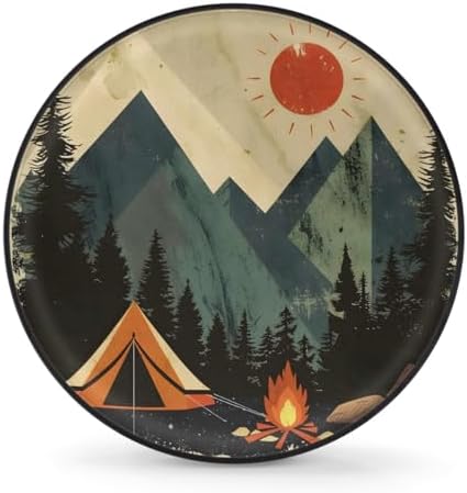 Rv Spare Tire Cover Wheel Mountain Forest Tree Sun Tire Covers Wheel Protectors by FengQuGou