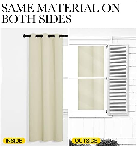 NICETOWN Room Darkening Short Curtain Panels - Image 6