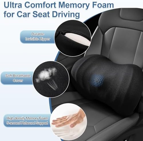 BYMECOST Lumbar Support Pillow for Car, Ergonomic Back Cushion - Image 4