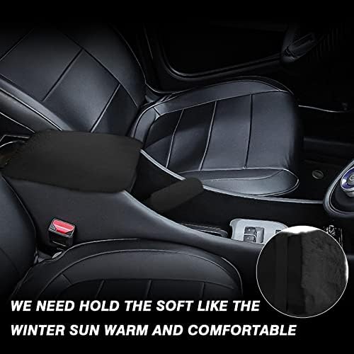 7PCS Set car Interior Aesthetic Accessories, Fluffy 15 inch Steering Wheel Cover - Image 4