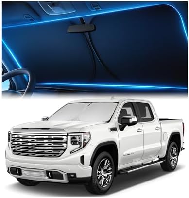 Magnelex Windshield Sun Shade for GMC Sierra 1500 2500 3500 2019-2026, Foldable by Magnelex