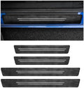 4 PCS Car Door Sill Protector, Waterproof Carbon Fiber Style Car Door Entry by Unknown