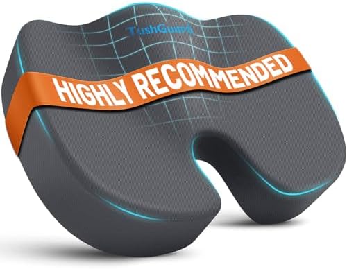 TushGuard Seat Cushion for Office Chair, Memory Foam Chair Cushion by TushGuardSeatCushonsPillows