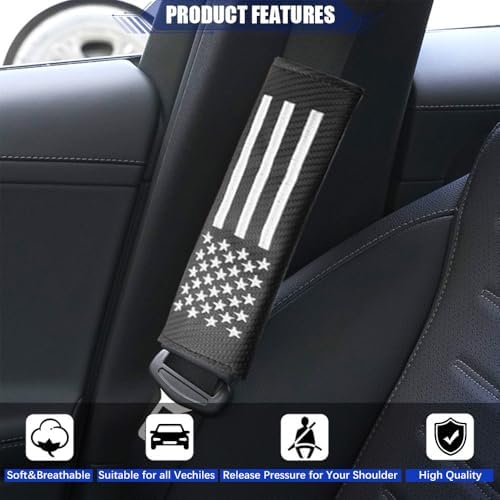 JDDRY 2PC Car Seat Belt Covers Pads, Seat Strap Pads - Image 4