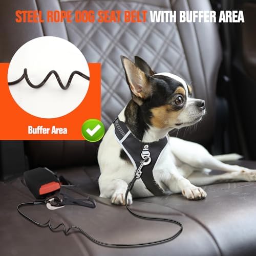 Dog Seat Belt for Car, Dog Seatbelt Harness - Image 5